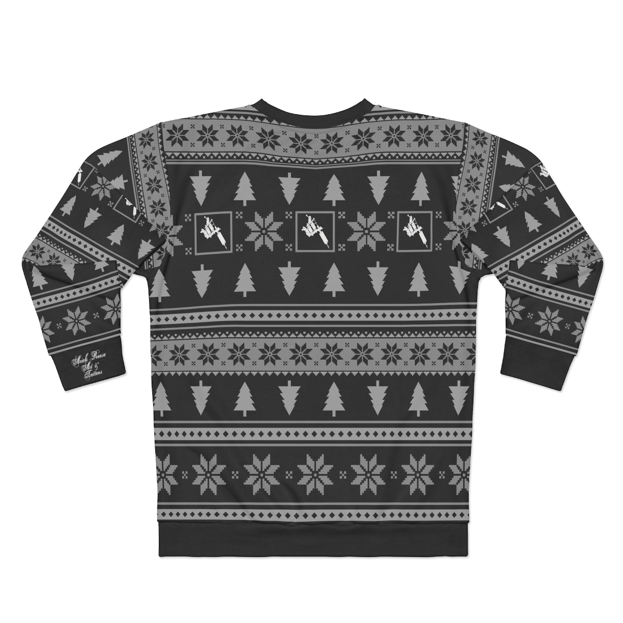 All I Want For Christmas is a New Tattoo Ugly Christmas Sweater Arick Reese Art Tattoos